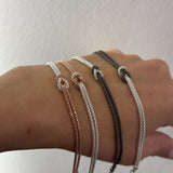 Bracciale nodo bicolor